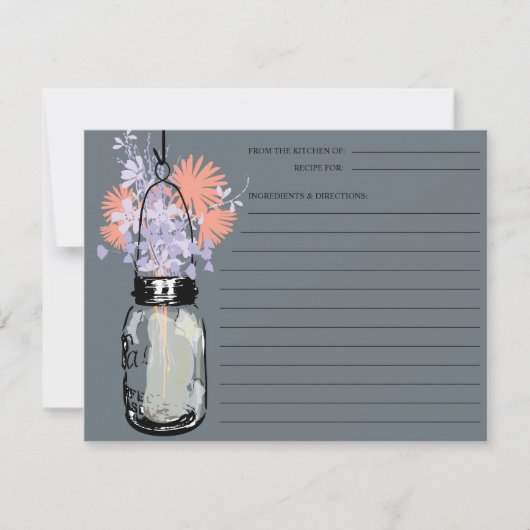 Mason Jar Recipe Card (Vorderseite)