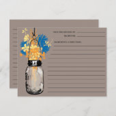 Mason Jar Recipe Card (Vorne/Hinten)