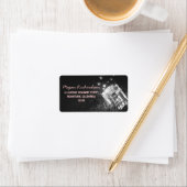 Mason Jar romantische Nachtleuchten Adressetikett (Insitu)