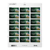 Mason Jar romantische Nachtleuchten Adressetikett (Vorne)