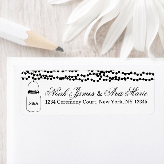 Mason Jar Rücksendeadresse (Insitu)