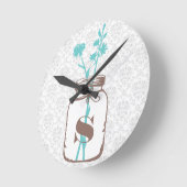 Mason Jar Runde Wanduhr (Winkel)