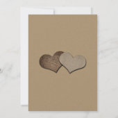 Mason Jar Rustic Country Kraft Papier Hochzeit Einladung (Rückseite)