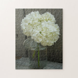 Mason Jar Rustic Hydrangeas Floral Fotografie Puzzle