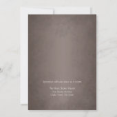 Mason Jar Rustic Stars Blue Gingham Wedding Einladung (Rückseite)