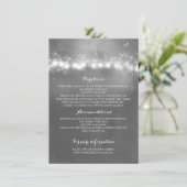 Mason Jar Rustic Wedding Details Begleitkarte (Stehend Vorderseite)