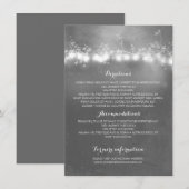 Mason Jar Rustic Wedding Details Begleitkarte (Vorne/Hinten)