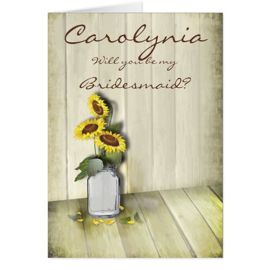 MASON JAR RUSTIKLANG MIT SONNENBLUMEN (Vorne)