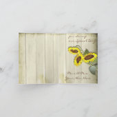 MASON JAR RUSTIKLANG MIT SONNENBLUMEN DANKESKARTE (Innenseite)