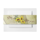 MASON JAR RUSTIKLANG MIT SONNENBLUMEN EINLADUNGSBANDEROLE (Vorderseite Beispiel)