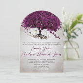 Mason Jar Sangria HerzLeaf Firefly Tree Wedding Einladung (Stehend Vorderseite)
