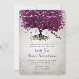 Mason Jar Sangria HerzLeaf Firefly Tree Wedding Einladung
