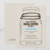 Mason Jar Save the Date (Vorne/Hinten)