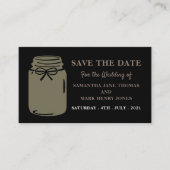 Mason Jar, Save the Date Begleitkarte (Vorderseite)
