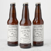 Mason Jar Save the Date Bierflaschenetikett (Flaschen)