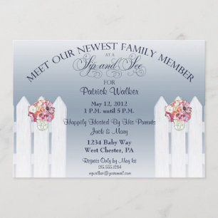 Mason Jar Sip und siehe Einladung