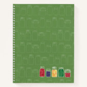 Mason Jar Spiral Notebook Canning Jars Notizblock (Vorderseite)