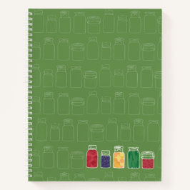 Mason Jar Spiral Notebook Canning Jars Notizblock