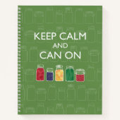Mason Jar Spiral Notebook Canning Journal Notizblock (Vorderseite)