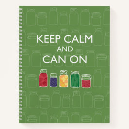 Mason Jar Spiral Notebook Canning Journal Notizblock