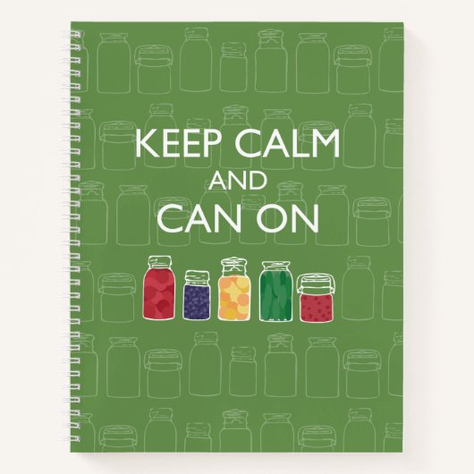 Mason Jar Spiral Notebook Canning Journal Notizblock (Vorderseite)