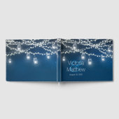 Mason Jar String Light Wedding Gästebuch (Voll)