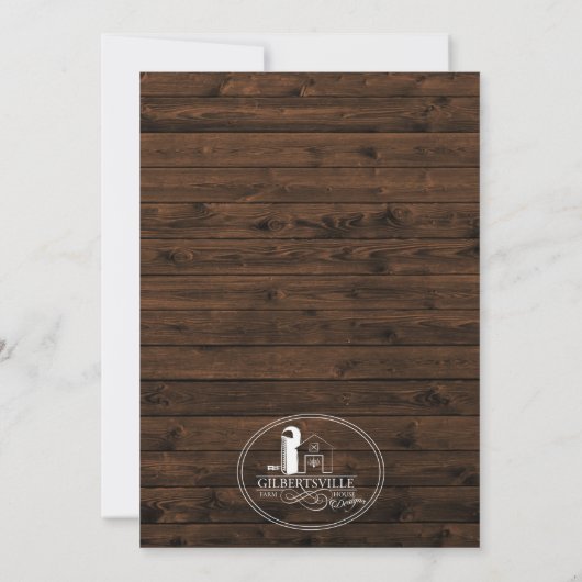 Mason Jar String Light WEEKEND ITINERARY Card Einladung (Rückseite)