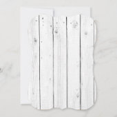 Mason Jar String Lights 12x18 Wedding Einladung (Rückseite)