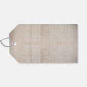 Mason Jar String Lights Burlap Wedding Geschenkanhänger (Rückseite Horizontal)