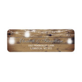 Mason Jar String Lights Rustikales Holzland (Vorne)