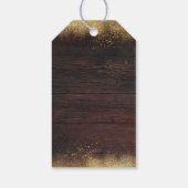 Mason Jar String Lights Rustische Hochzeit Geschenkanhänger (Rückseite)