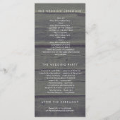 Mason Jar String Lights Rustische Hochzeitsprogram Programm (Rückseite)