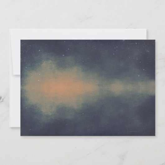 Mason Jar String Lights Starry Night Wedding Einladung (Rückseite)