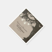 Mason Jar String Lights Tree Vintag Napkins Serviette (Ecke)
