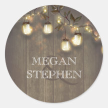 Mason Jar String Lights und rustikale Baumzweige