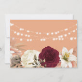 Mason Jar String Lights Wedding Save The Date (Rückseite)