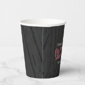 Mason Jar Stylish Rose Bridal Shower  Pappbecher (Rechts)