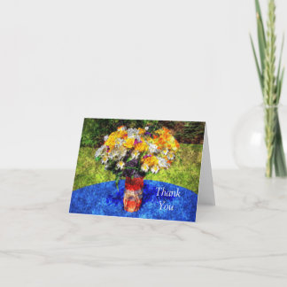 Mason Jar Summer Floral Bouquet Vielen Dank Dankeskarte