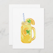 Mason Jar Summer Sun Ice Tee im Wasser (Vorne/Hinten)