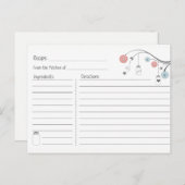 Mason Jar Tree Reecipe Card Einladungspostkarte (Vorne/Hinten)