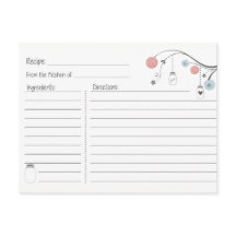 Mason Jar Tree Reecipe Card