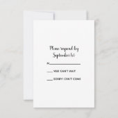 Mason Jar und Daisies Country Wedding RSVP Card Karte (Rückseite)