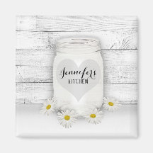 Mason Jar und Daisies