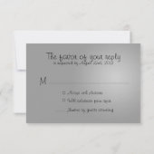 Mason Jar und Firefly UAWG - Schwarz-weiß RSVP Karte (Rückseite)