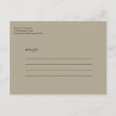 Mason Jar und Gerber Daisies Save the Date Ankündigungspostkarte (Rückseite)