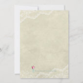 Mason Jar und Lace Baby Dusche Einladung (Rückseite)