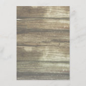 Mason Jar und Succulents Wedding Information Guest Begleitkarte (Rückseite)