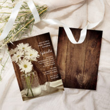 Mason Jar und White Daisies Barn Brautparty