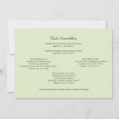 Mason Jar und Wildblumen Hochzeit Einladung (Rückseite)