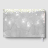Mason Jar Under the Stars Wedding Guest Book Gästebuch (Rückseite)